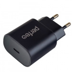 Зарядное устройство USB PERFEO сетевой I4637 1xType-C, 18W, чёрный (1/60)
