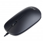 Мышь проводная PERFEO PF_B4895 "WAIST", 4 кн, DPI 800-1600, USB, чёрная (1/100)