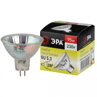 Лампы галогенная ЭРА GU5.3 75W 230V (1)