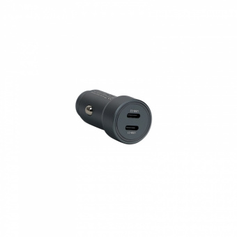 Зарядное устройство USB EPILSO EPD-CA105 60Вт авто (USB-C x2) серый (1/100)