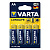 Элементы питания Varta LONGLIFE LR6 4BL (4106101414) (4/80/400)
