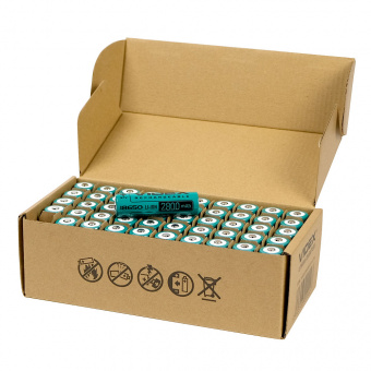 Аккумулятор VIDEX 18650 2800mAh bulk50 без защиты (1/50/600)