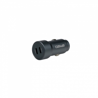Зарядное устройство USB EPILSO EPD-CA105 60Вт авто (USB-C x2) серый (1/100)