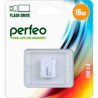 USB2.0 флеш-накопитель PERFEO 8GB M03 White (1/10)
