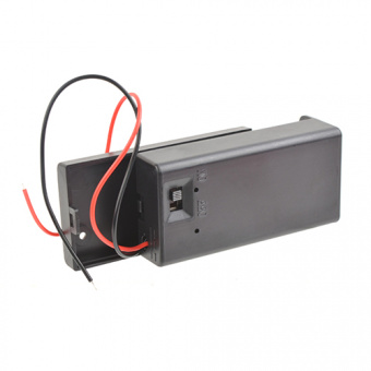 Отсек для элементов питания  ROBITON Bh1x9V/switch с выключателем и двумя проводами PK1 (1/40)