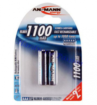 Аккумулятор ANSMANN HR03/AAA 1100mAh 2BL  (2/24)