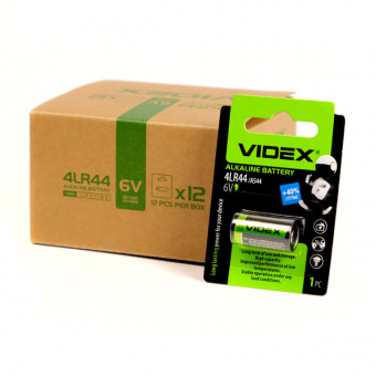 Элементы питания VIDEX 4LR44 1BL, 6.0V (1/12/240)