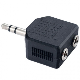 Переходник PERFEO A7008, Jack 3.5 mm вилка - розетка 2xJack 3.2 mm (1/200)