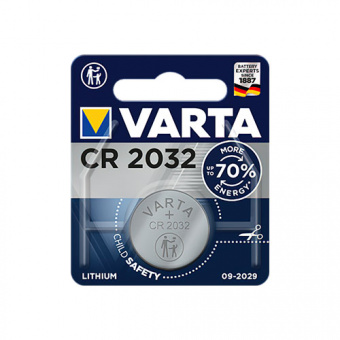 Элементы питания Varta CR2032 1BL (6032) (1/10/100) 