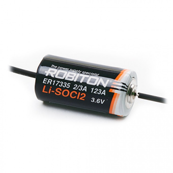 Элементы питания ROBITON ER17335-AX (2/3AA, 3.6V) с аксиальными выводами PH1 (1/10)