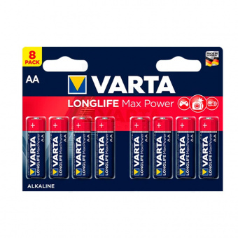 Элементы питания Varta LONGLIFE MAX POWER (max tech) LR6 8BL (4706) (8/160)