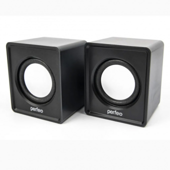 Колонки 2.0 PERFEO PF_5127, "WAVE" USB, мощность 2х3 Вт (RMS), черный (1/20)