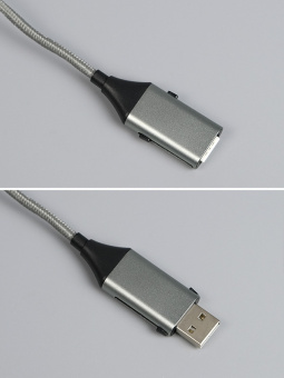 Кабель HAVIT HV-CB1011 USB2.0 A вилка и розетка - micro USB вилка + Lightning вилка, длина 1 м, grey (1/120)