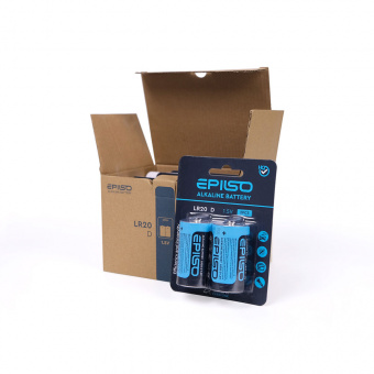 Элементы питания EPILSO  LR20/D 2 Blister Card 1.5V (12/96)