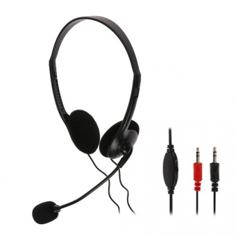 Наушники с микрофоном PERFEO PF-CHAT-BLK CHAT (1/80)