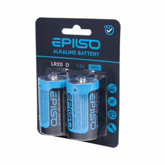 Элементы питания EPILSO  LR20/D 2 Blister Card 1.5V (12/96)