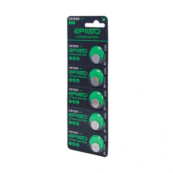 Элементы питания EPILSO CR1220 5BC 3V (5/100/1200)