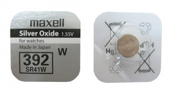 Элементы питания MAXELL SR 392 (SR41W) 1BL (10/100)
