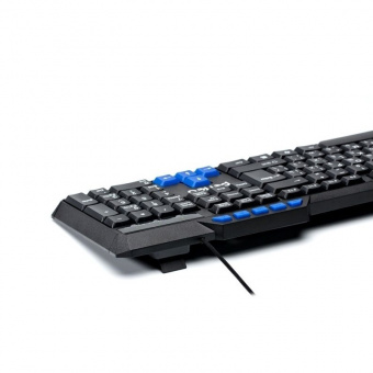 Клавиатура проводная PERFEO PF_5194 "COMMANDER" Multimedia, USB, чёрн, GAME DESIGN (1/20)