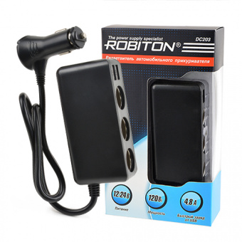 Разветвитель  ROBITON DC203 BL1 (авто) (1/50)