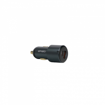 Зарядное устройство USB EPILSO EPD-CA115 100Вт авто (USB-C, USB-A) серый (1/100)