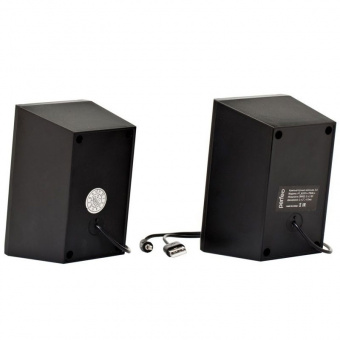 Колонки 2.0 PERFEO PF_B3374, "TRIAL" USB, мощность 2х3 Вт (RMS), RGB подсветка 7 режимов, черный (1/30)