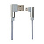 Кабель PERFEO U4805, USB2.0 A вилка - вилка micro USB,  1 м, серый, box, угловой (1/30)