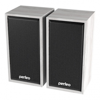 Колонки 2.0 PERFEO PF_A4389, "CABINET" USB , мощность 2х3 Вт (RMS), белый дуб (1/10/30)