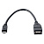 Кабель PERFEO U4202, USB2.0 A розетка - вилка micro USB,  0.2 м, OTG (1/100)