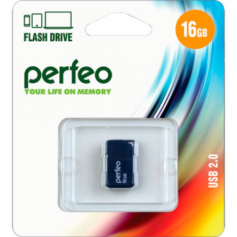USB2.0 флеш-накопитель PERFEO 8GB M03 Black (1/10)