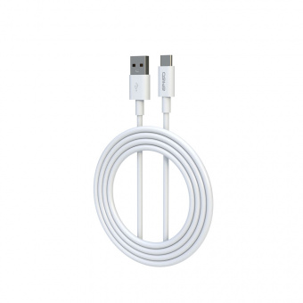 Кабель EPILSO EPD-C1005, USB-A вилка - USB-C вилка,  1 м, 60Вт, белый (1/100)