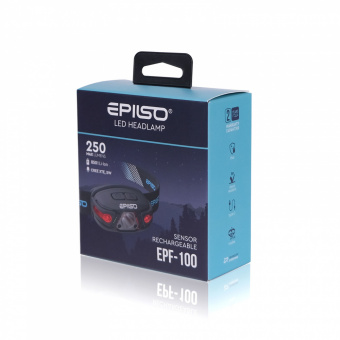 Фонарь EPILSO EPF-100 (налобный, CREE XTE 5W, 1x850mAh, 5В (USB), пластик, )  (1/40)