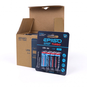 Элементы питания EPILSO  LR6/AA 4 Blister Card 1.5V TURBO (40/720)