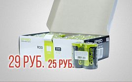 Акция по батарейкам EPILSO R20 Shrink 