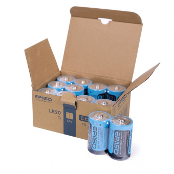 Элементы питания EPILSO  LR20/D 2 Shrink 1.5V (12/144)