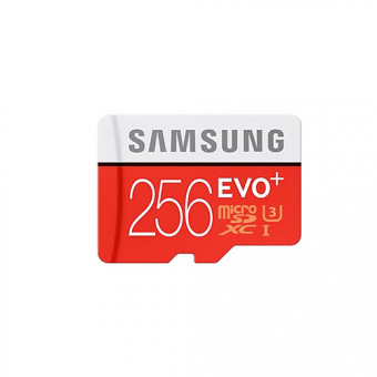 Карта памяти microSD Samsung (ХC) 256Gb (IN BULK PACKAGE) EVO+ UHS-I Speed Class 3 (U3) / Class 10  (1/10)