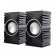 Колонки 2.0 PERFEO PF_4831, "MIRAGE" USB, мощность 2х1.5 Вт (RMS), черный (1/15)