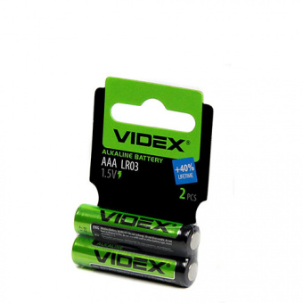 Элементы питания VIDEX LR3/AAA 2pcs SHRINK CARD (60/720) 