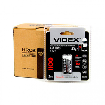 Аккумулятор VIDEX HR03/AAA 1100mAh 2BL (2/20/200)