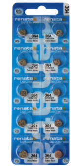 Элементы питания RENATA SR364 (SR621SW) 0%Hg 10BL (10/100)
