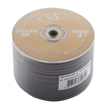 Диски DVD+RW VS Bulk 50 4x 4.7Gb (50/600)
