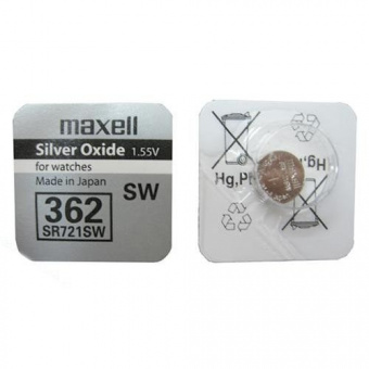 Элементы питания MAXELL SR 362 (721) (10/100)