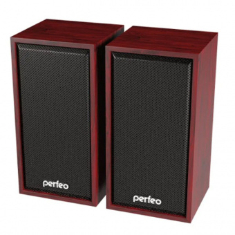 Колонки 2.0 PERFEO PF_A4388, "CABINET" USB , мощность 2х3 Вт (RMS), махагон (1/10/30)