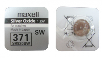 Элементы питания MAXELL SR 371 (SR920SW) 1BL (10/100)