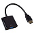 Переходник PERFEO A7022, HDMI A вилка - розетка VGA/SVGA (1/50)