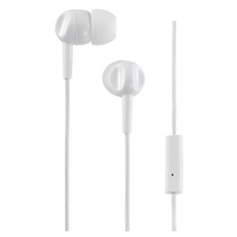 Наушники для моб. тел. PERFEO HEADSET PF-HDT-WHT белые внутриканальные (1/50)