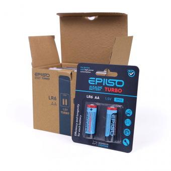 Элементы питания EPILSO  LR6/AA 2 Blister Card 1.5V TURBO (20/360)