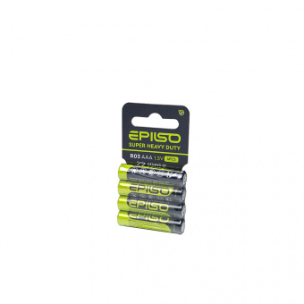 Элементы питания EPILSO R03/AAA 4 Shrink Card 1.5V (60/1440)