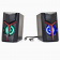 Колонки 2.0 PERFEO PF_B3374, "TRIAL" USB, мощность 2х3 Вт (RMS), RGB подсветка 7 режимов, черный (1/30)