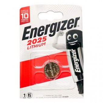 Элементы питания ENERGIZER CR2025 1BL (1/10/140)